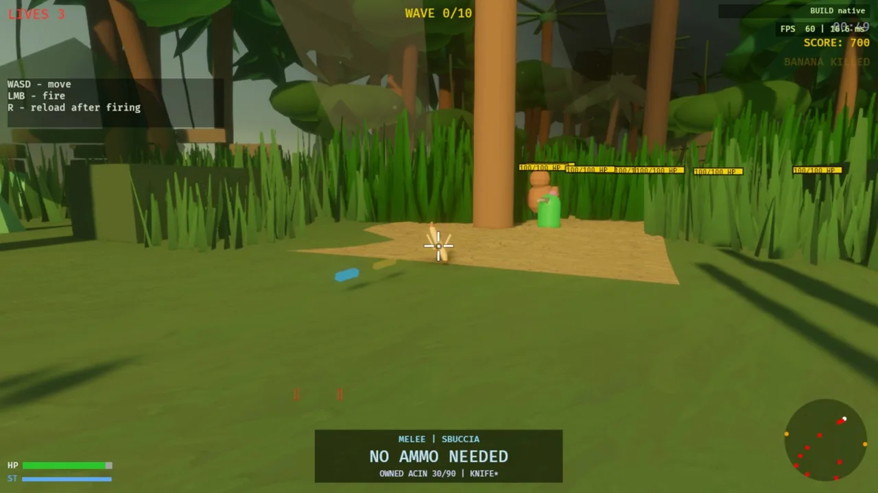 The game scene in May